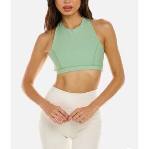 WeWoreWhat NWT Racerback Bra Sz Small Womens Fair Green Revolve Sports Bra